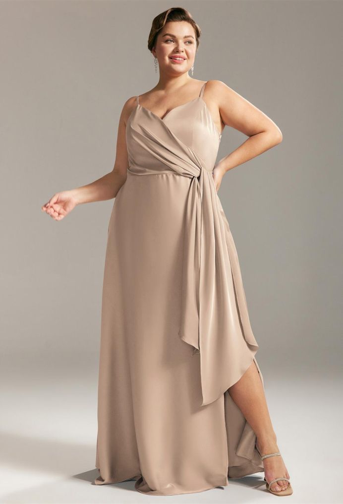AW Loul Satin Charmeuse Bridesmaid Dresses image4