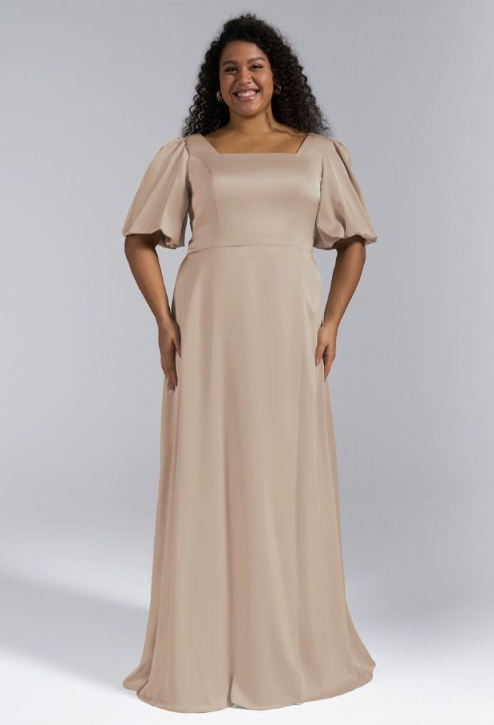 AW Etta Satin Charmeuse Bridesmaid Dresses image5