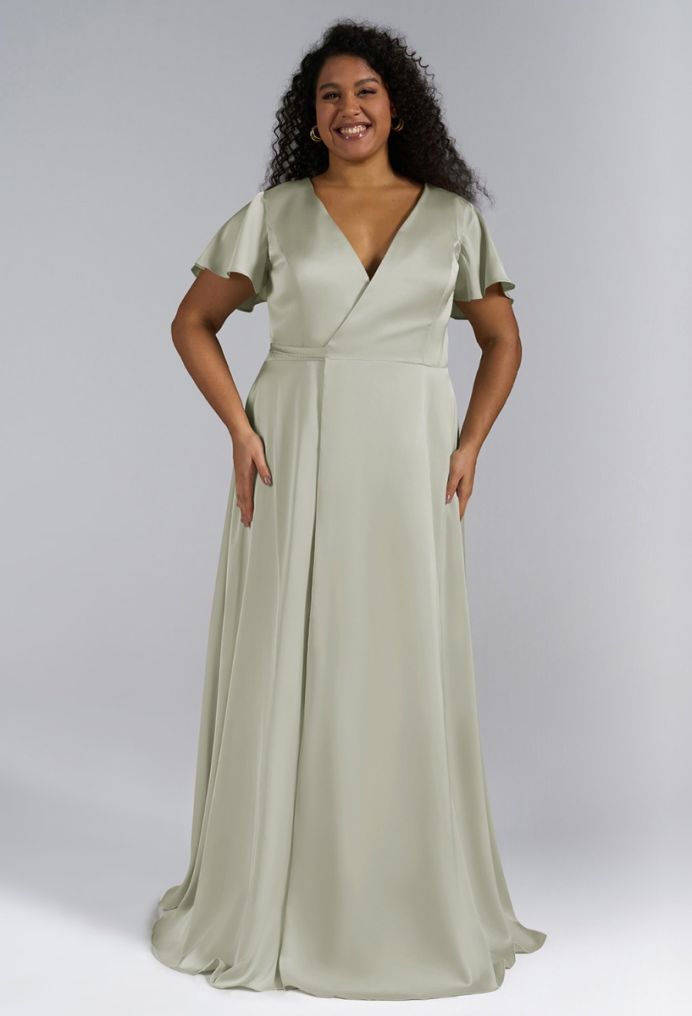 AW Roseanne Satin Charmeuse Bridesmaid Dresses image5