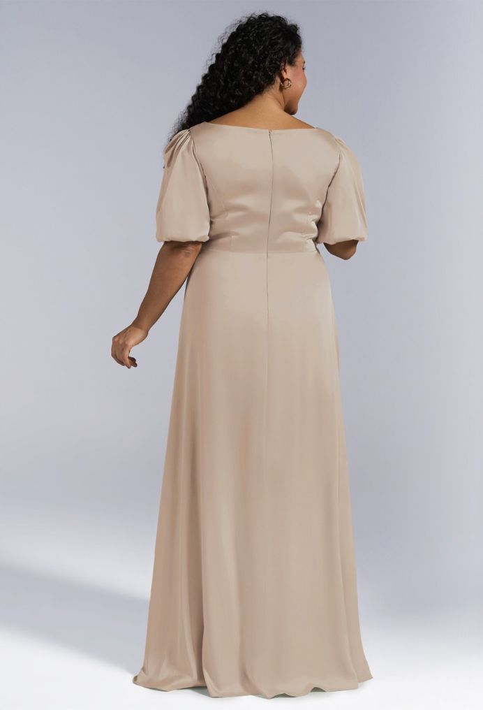 AW Etta Satin Charmeuse Bridesmaid Dresses image6