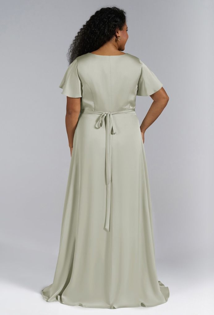 AW Roseanne Satin Charmeuse Bridesmaid Dresses image6
