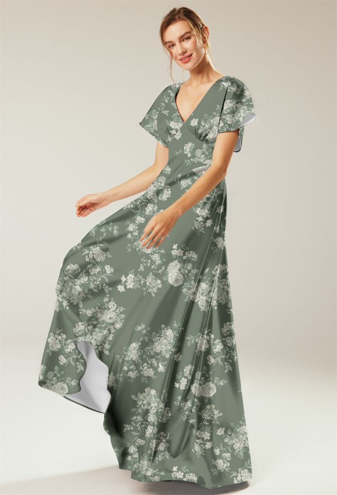 AW Nora Satin Charmeuse Bridesmaid Dresses image3