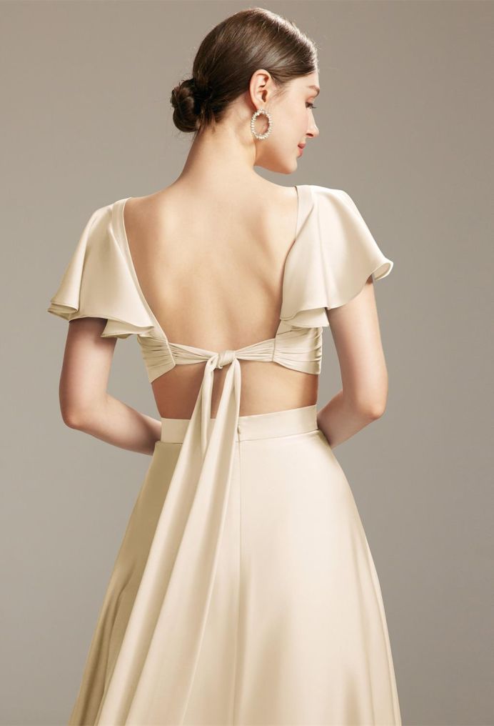AW Piper Satin Charmeuse Bridesmaid Dresses image4