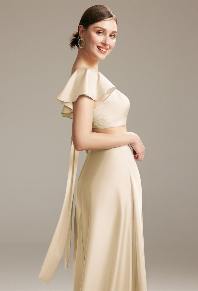 AW Piper Satin Charmeuse Bridesmaid Dresses image5