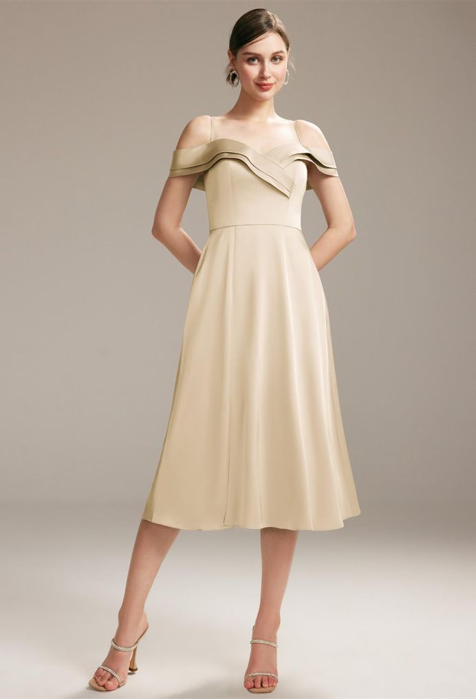 AW Elpis Satin Charmeuse Bridesmaid Dresses image1
