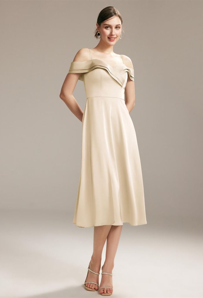AW Elpis Satin Charmeuse Bridesmaid Dresses image6