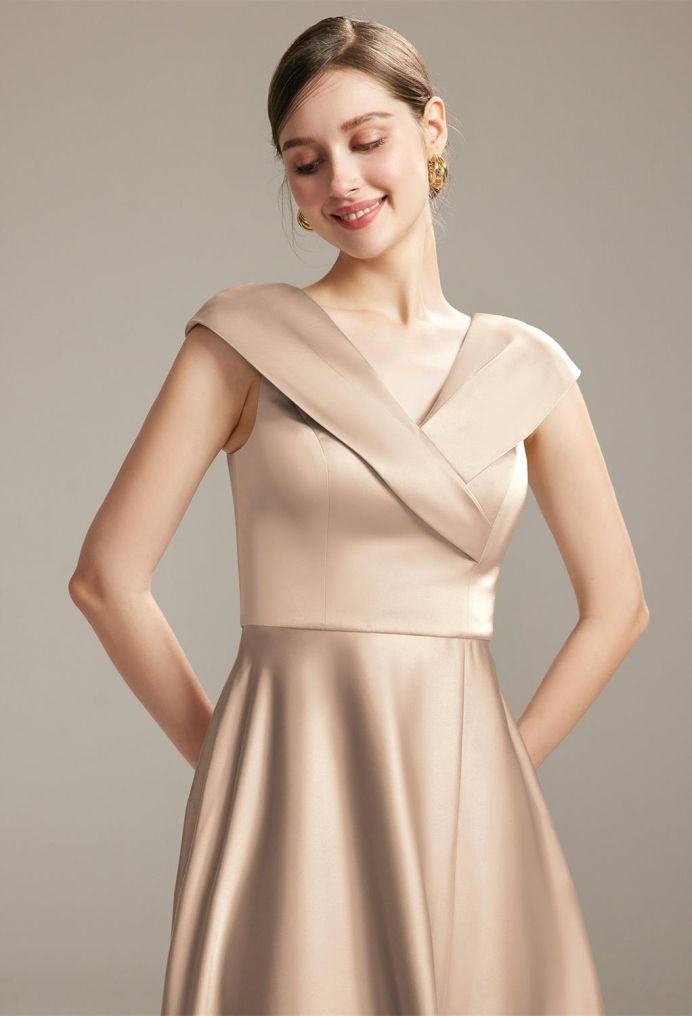 AW Muriel Satin Charmeuse Bridesmaid Dresses image3