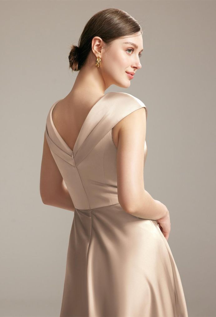 AW Muriel Satin Charmeuse Bridesmaid Dresses image4