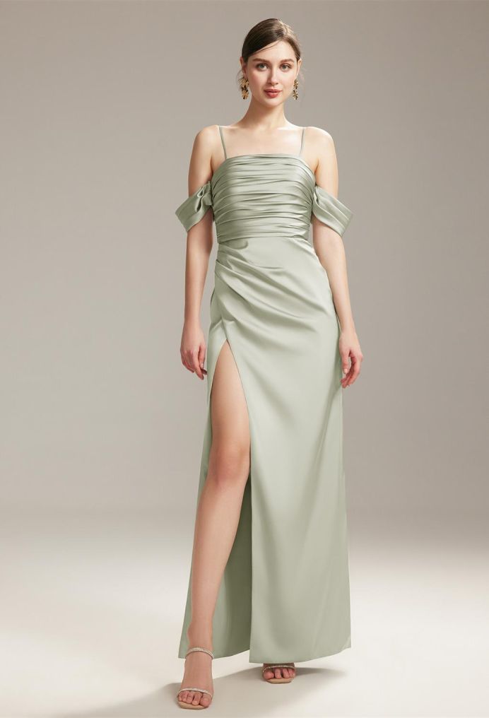 AW Teresa Satin Charmeuse Bridesmaid Dresses image1