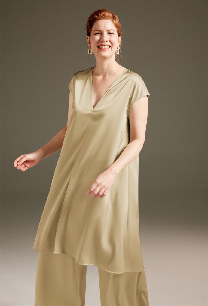 AW Gwen Satin Charmeuse Mother of the Bride Dresses image4