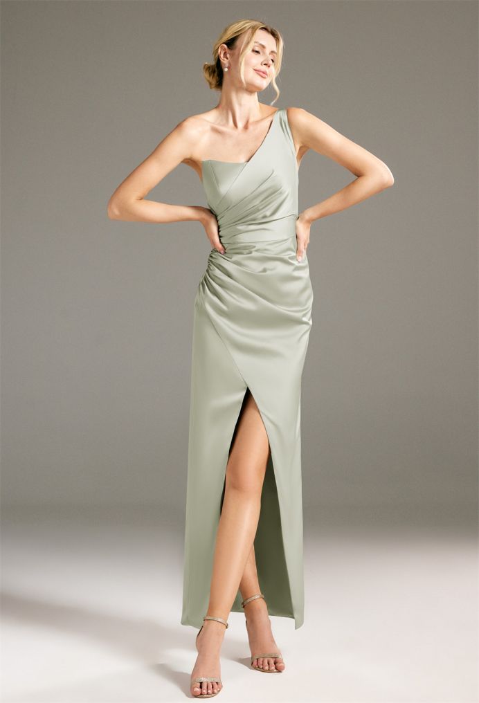 AW Edwina Satin Charmeuse Bridesmaid Dresses image1