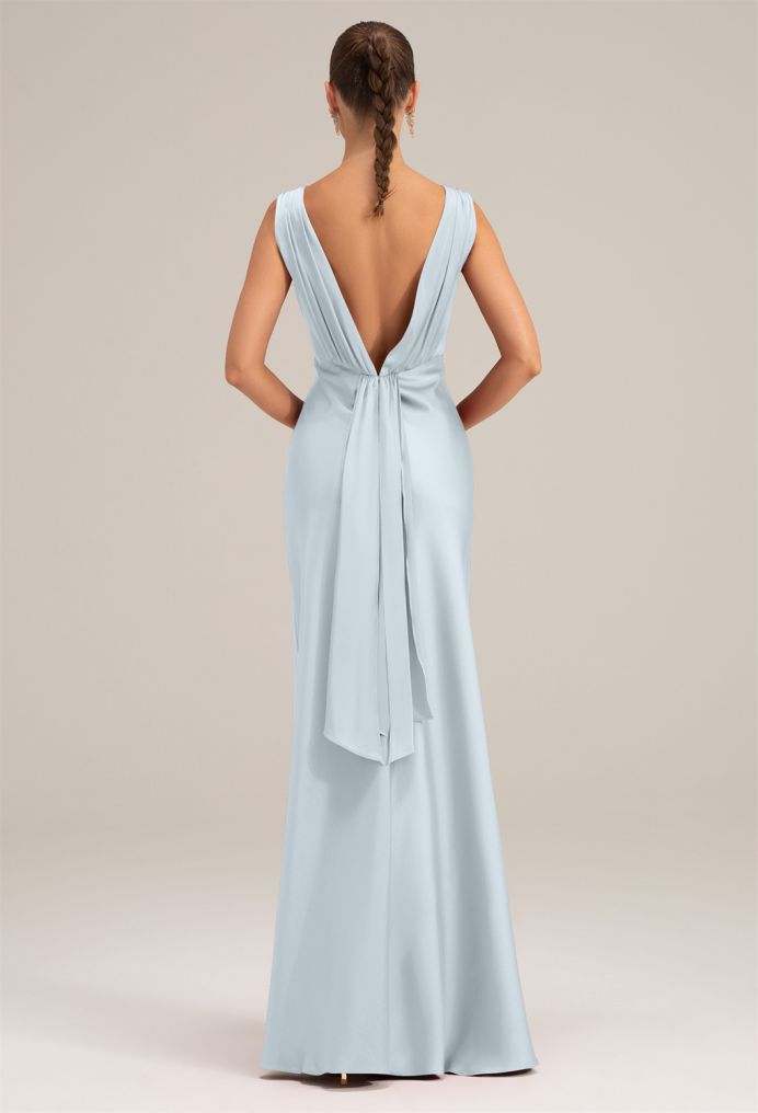 AW Keira Satin Charmeuse Bridesmaid Dresses image2