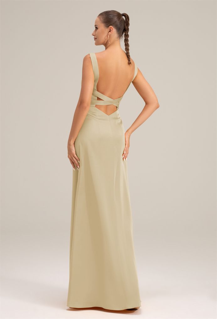 AW Andie Satin Charmeuse Bridesmaid Dresses image2