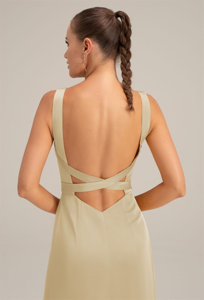 AW Andie Satin Charmeuse Bridesmaid Dresses image4