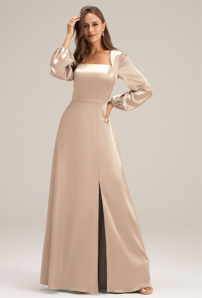 AW Sahib Satin Charmeuse Bridesmaid Dresses image1