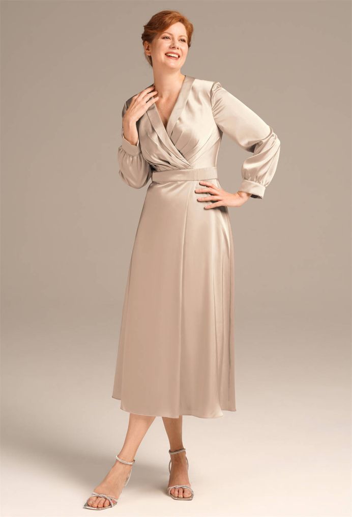 AW Katheryn Satin Charmeuse Mother of the Bride Dresses image3