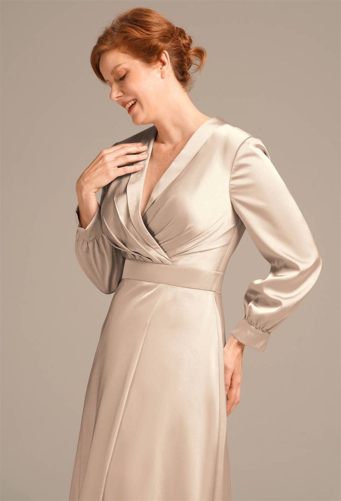 AW Katheryn Satin Charmeuse Mother of the Bride Dresses image4