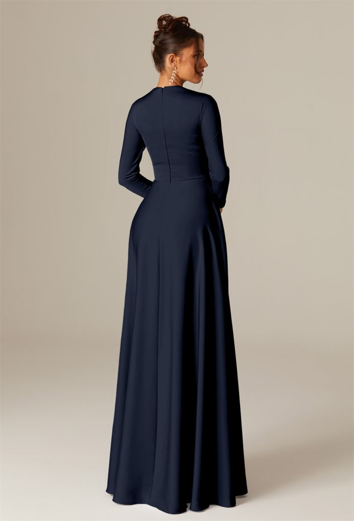 AW April Satin Charmeuse Bridesmaid Dresses image2