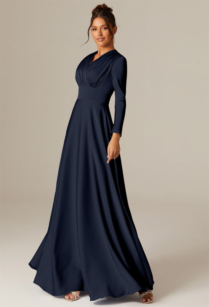 AW April Satin Charmeuse Bridesmaid Dresses image4
