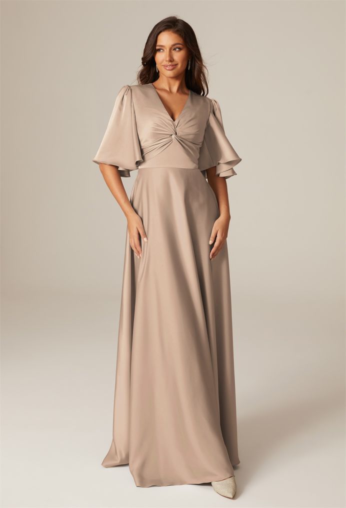 AW Elinore Satin Charmeuse Bridesmaid Dresses image1
