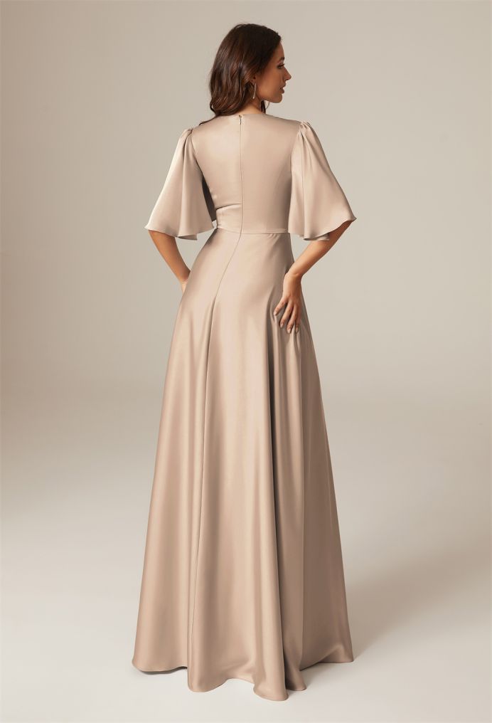 AW Elinore Satin Charmeuse Bridesmaid Dresses image2