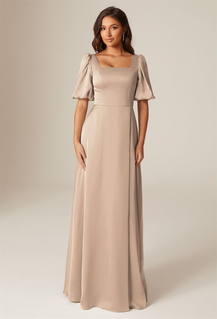 AW Etta Satin Charmeuse Bridesmaid Dresses image1