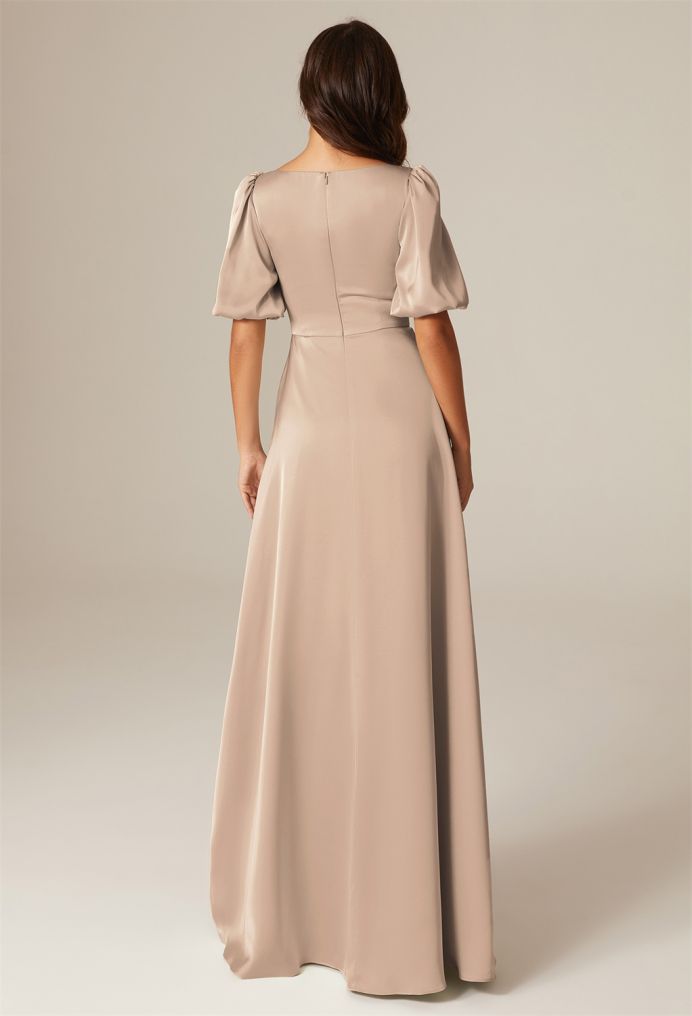 AW Etta Satin Charmeuse Bridesmaid Dresses image2