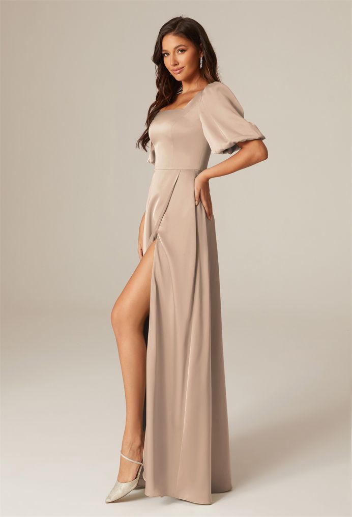 AW Etta Satin Charmeuse Bridesmaid Dresses image4