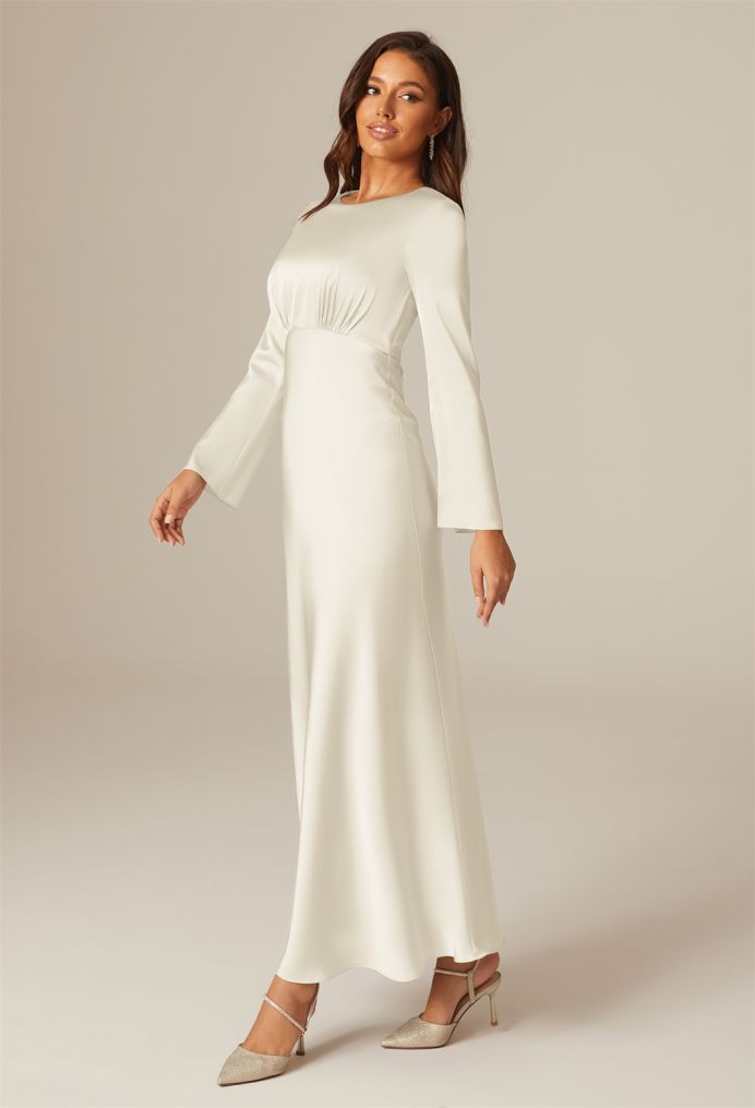 AW Ginevra Satin Charmeuse Bridesmaid Dresses image4