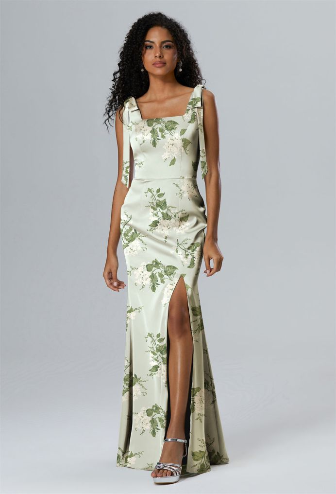 AW Natalie Satin Charmeuse Bridesmaid Dresses image1