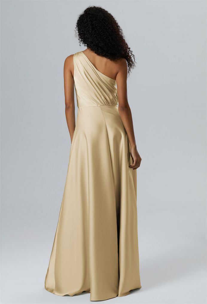 AW Nosegay Satin Charmeuse Bridesmaid Dresses image2