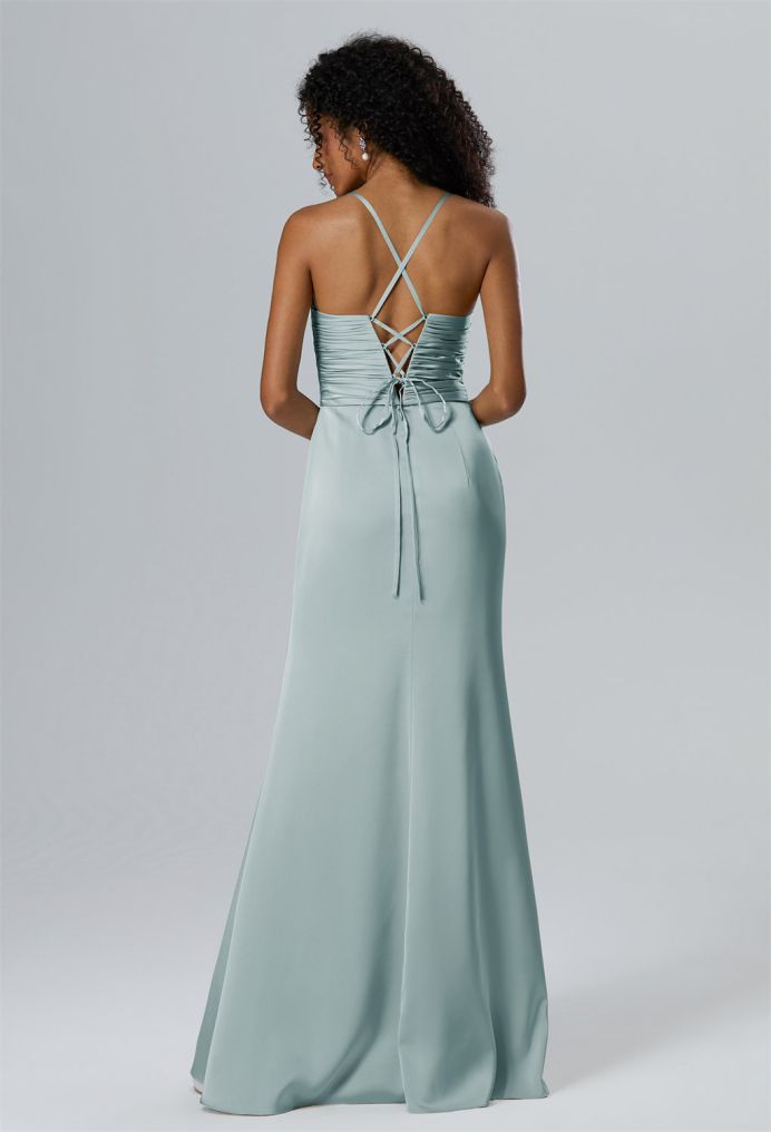 AW Porsche Satin Charmeuse Bridesmaid Dresses image2