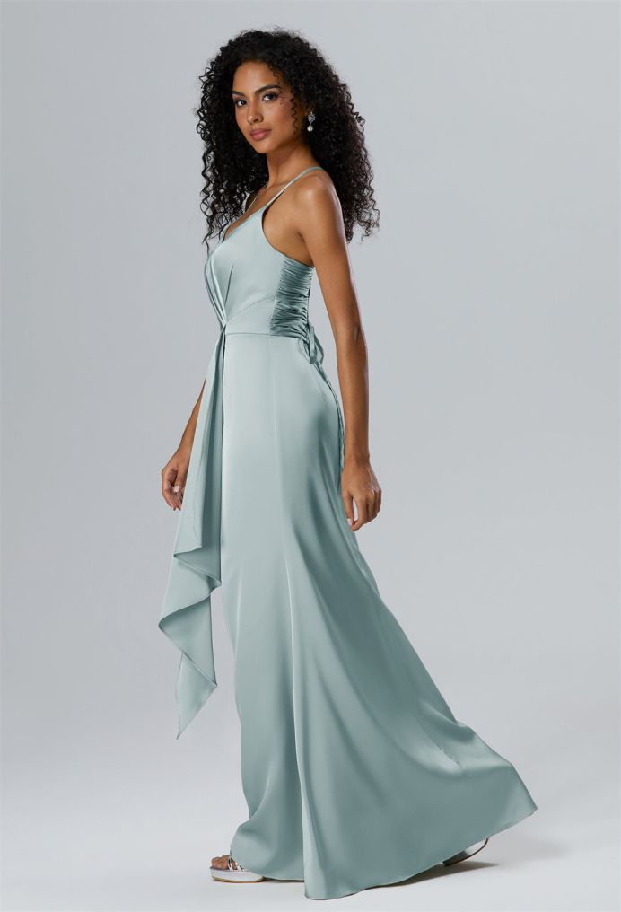 AW Porsche Satin Charmeuse Bridesmaid Dresses image4