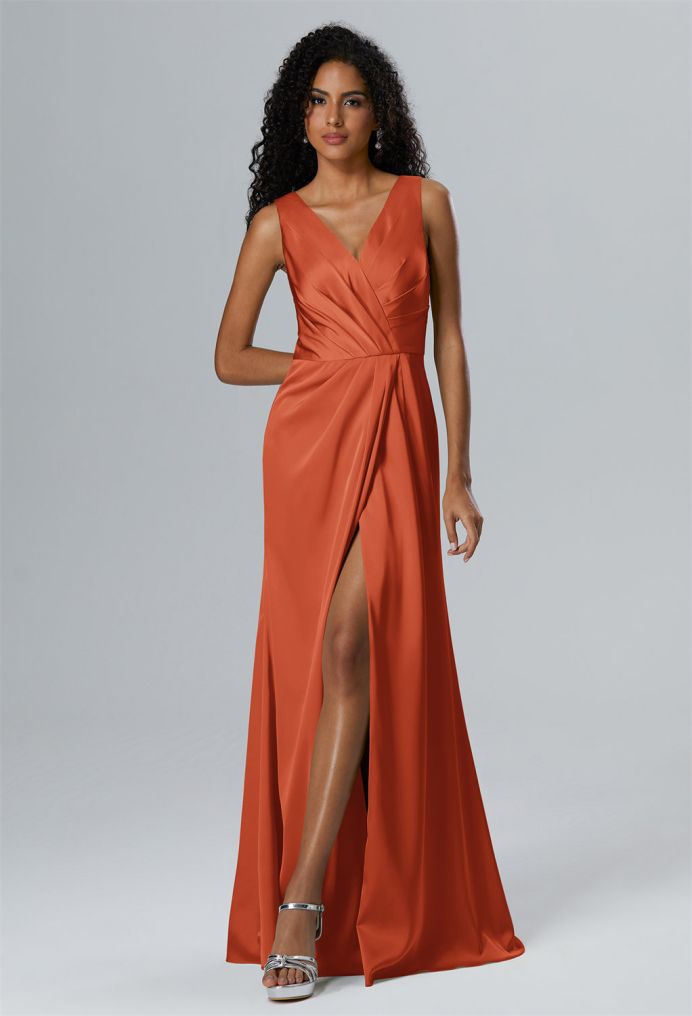 AW Rosabelle Satin Charmeuse Bridesmaid Dresses image1