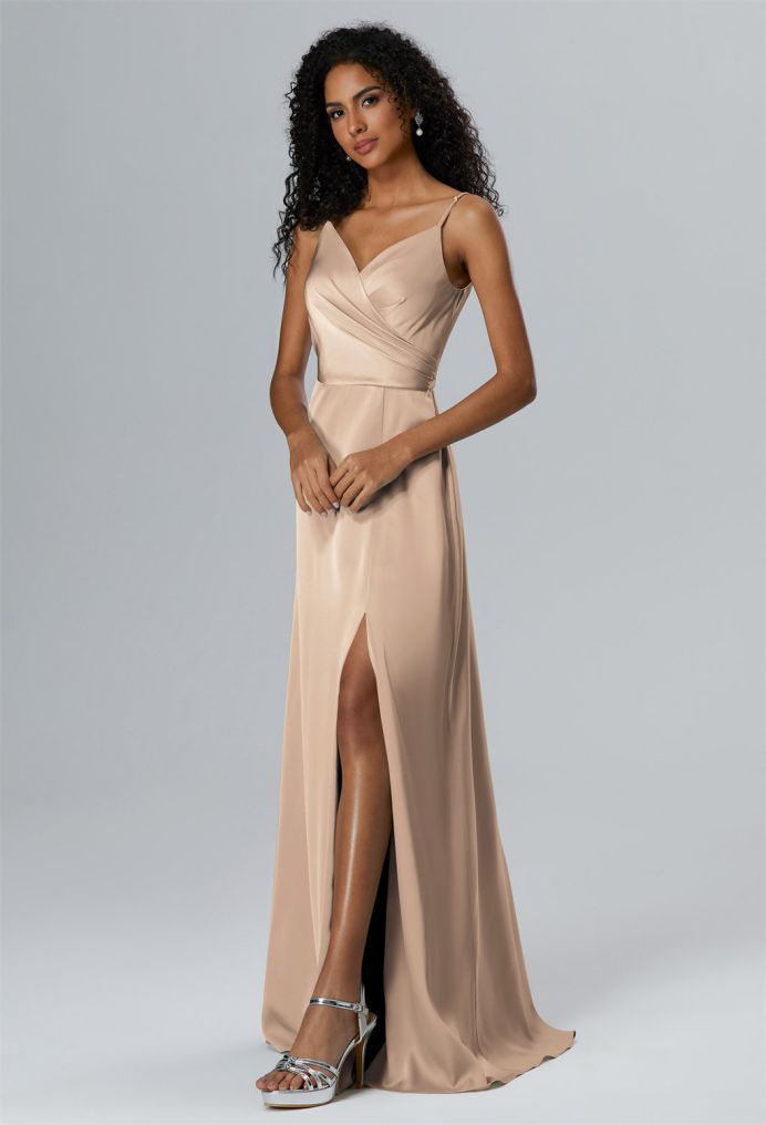 AW Theodora Satin Charmeuse Bridesmaid Dresses image1