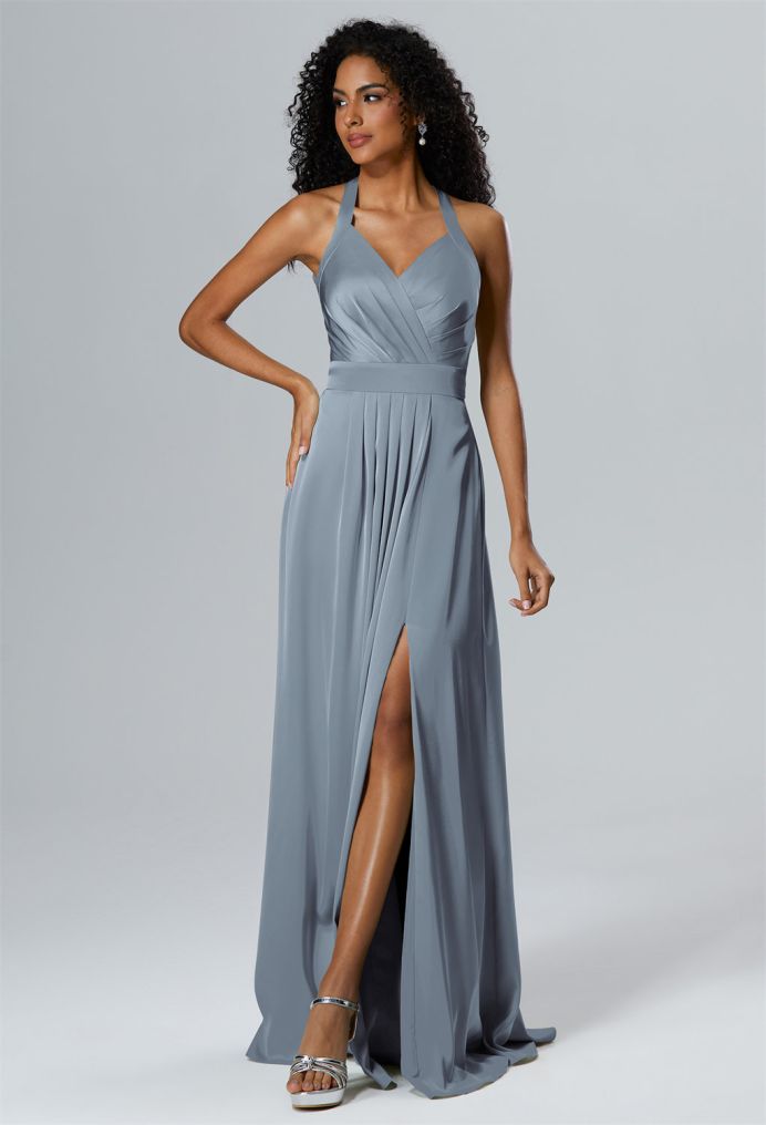 AW Theresa Satin Charmeuse Bridesmaid Dresses image3