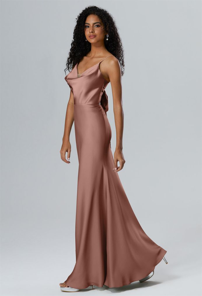 AW Wilda Satin Charmeuse Bridesmaid Dresses image4
