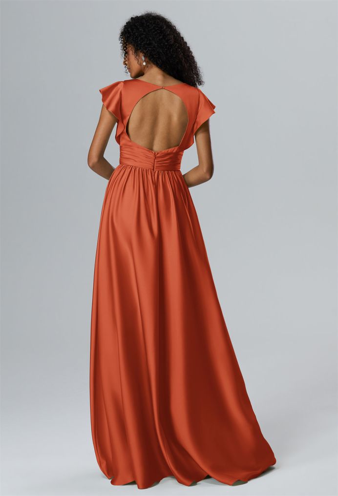 AW Willow Satin Charmeuse Bridesmaid Dresses image2