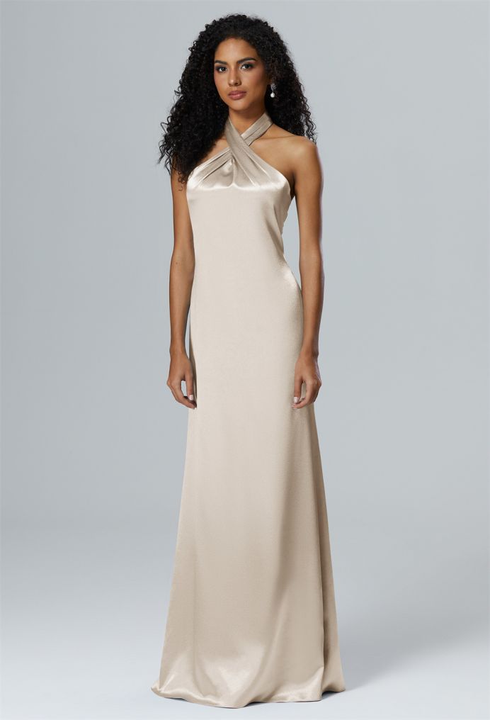 AW Serena Crystal Satin Bridesmaid Dresses image1