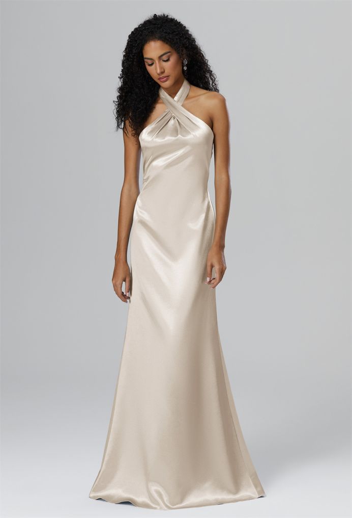 AW Serena Crystal Satin Bridesmaid Dresses image4