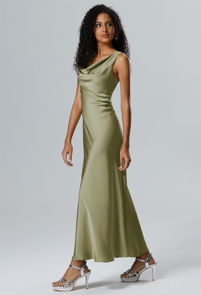 AW Ottilie Satin Charmeuse Bridesmaid Dresses image4