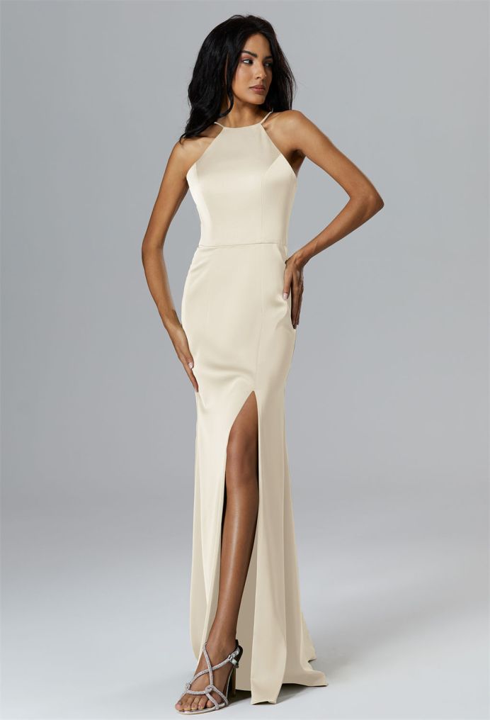AW Mazarine Satin Charmeuse Bridesmaid Dresses image1