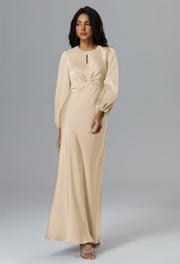 AW Phyllida Satin Charmeuse Bridesmaid Dresses image4