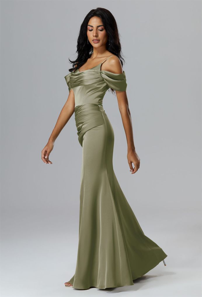 AW Olubadan Satin Charmeuse Bridesmaid Dresses image4
