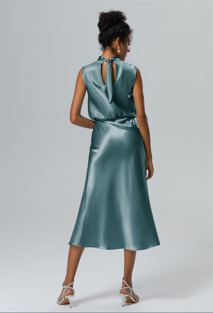 AW Margot Crystal Satin Bridesmaid Dresses image2