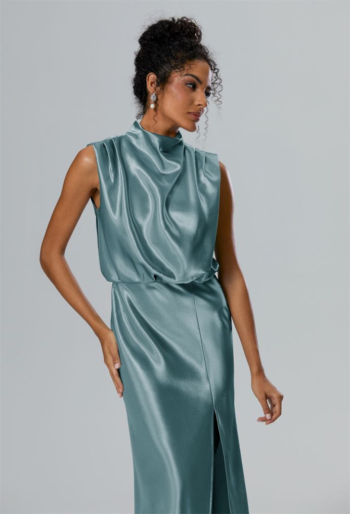 AW Margot Crystal Satin Bridesmaid Dresses image3