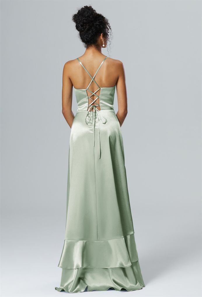 AW Marguerite Crystal Satin Bridesmaid Dresses image2