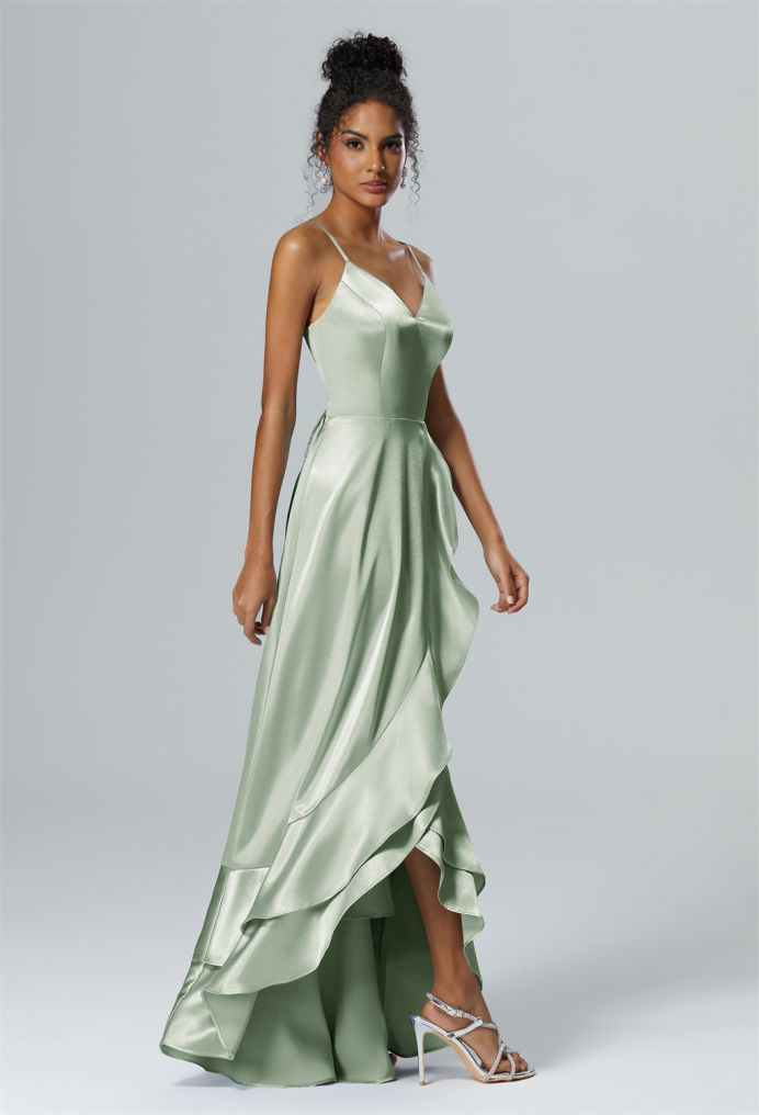 AW Marguerite Crystal Satin Bridesmaid Dresses image4