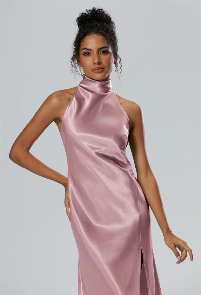 AW Mujigea Crystal Satin Bridesmaid Dresses image3