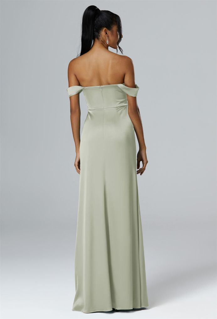 AW Rosamund Satin Charmeuse Bridesmaid Dresses image2